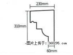 产品分解图型 - 檐口线，型号：SX311-YK-3，规格：230x310mm(3) - 中卫三象EPS建材 zw.sx311.cc